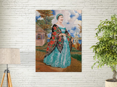 Картина-фотомонтаж на холсте 50х70см «Купчиха» — фото