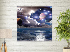 Фотокартина на холсте 113х113см «Космос» — фото 1