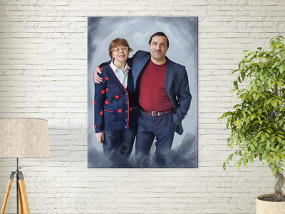 Фотокартина на холсте 50х70см «Семья» — фото