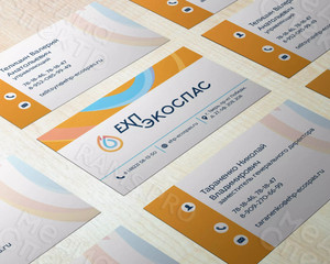 Визитки для сотрудников компании «ЕХП-ЭКОПАС» — фото 3