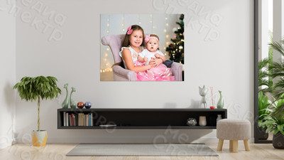 Фотокартина на холсте 60х40см «Сёстры» — фото