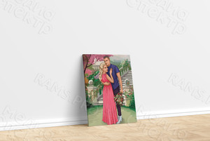 Фотокартина в стиле дрим-арт на холсте 50х70см «Двое в парке» — фото 1