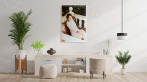 Фотокартина в стиле дрим-арт на холсте 50х70см «Дама на скамейке» — фото 2