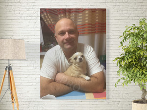 Фотокартина на холсте в багете 40х60см «Отец Лизы» — фото 1