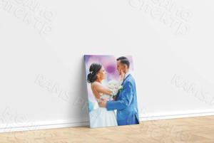 Фотокартина в стиле дрим-арт на холсте 50х70см «Жених и невеста» — фото 1