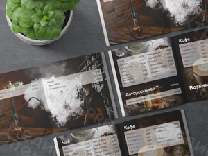 Меню-брошюра 20x20см на скобах для бара «LIME» 2021 год — фото 2