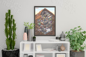 Постер-картина в багетной раме 60х84см «Космос» — фото 2