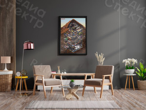 Постер-картина в багетной раме 60х84см «Космос» — фото 1