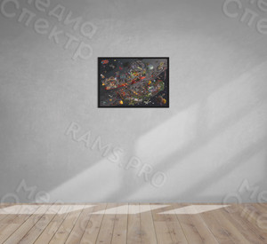 Фотопанель-постер в багетной раме 84х60см «Космос» — фото 2