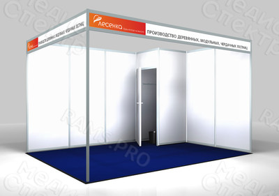 Наклейка на фриз выставочного стенда 5.78х0.3м «Лесенка» — фото