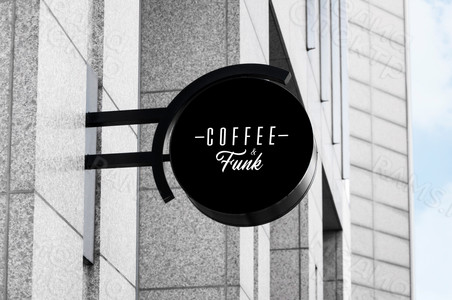 Вывеска световая для кафе «COFFEE~Funk» — фото