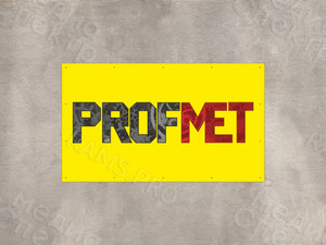 Баннер-вывеска с логотипом компании «ПРОФМЕТ» — фото 1