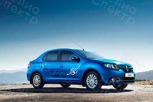 Трафарет-наклейка фигурная для нанесения рисунка на кузов автомобиля — фото 1