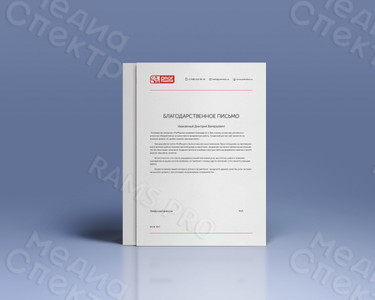 Фирменный бланк компании «PROFрацион» — фото