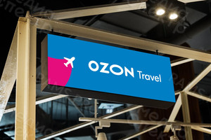 Табличка на дверь офиса «Ozon Travel» 2021 г. — фото 2