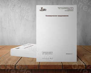 Фирменный бланк для документов А4 — фото 1