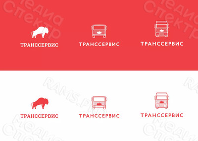 Логотип и фирменный стиль для грузового автосервиса «ТРАНССЕРВИС» — фото