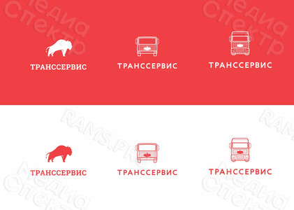 Логотип и фирменный стиль для грузового автосервиса «ТРАНССЕРВИС» — фото