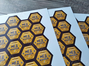 Этикетки на стеклянные банки «МЕД от Толяна» — фото 6