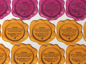 Этикетки-наклейки фигурные на упаковку с составом продукции — фото 5