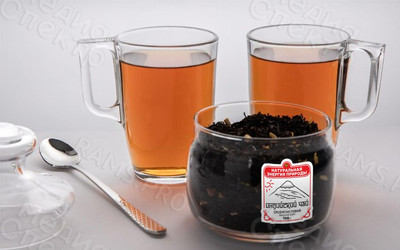 Этикетки-наклейки фигурные на упаковку «Индийский чай» — фото