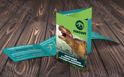 Буклет-инструкция к набору раскопок «Останки тираннозавра» — фото