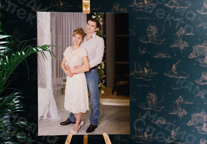 Фотокартина 60х80см «Двое у колонны» — фото 2