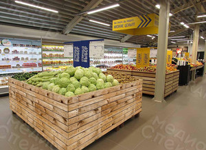 Баннеры - паллетная обмотка для магазина «Карусель» — фото 1