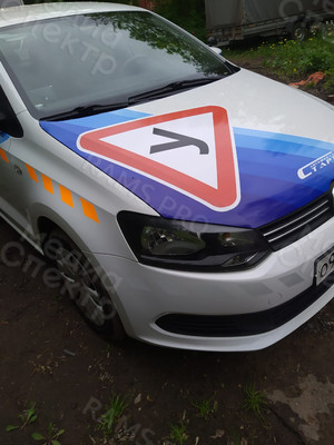 Брендирование Фольксваген ПОЛО в кузове 2020г. для автошколы «СТАРТ» — фото 6