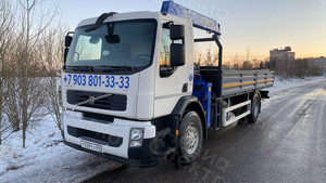 Наклейка с номером телефона на кабину манипулятора «Volvo FE 240» — фото 2