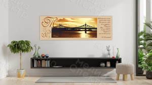 Картина-фотопостер «Тверь. Мост на закате» — фото 1