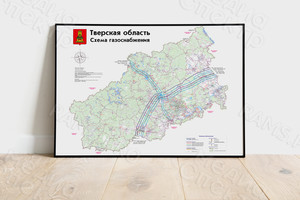 Настенный стенд-карта газопроводов 2022 — фото 3