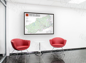 Карта-стенд на стену «Газификация Тверской области» — фото 2