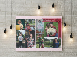 Фотокартина-коллаж на холсте 60х40см — фото 1