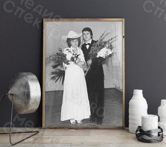 Фотокартина на холсте 40х60см «Маме 55 лет» — фото