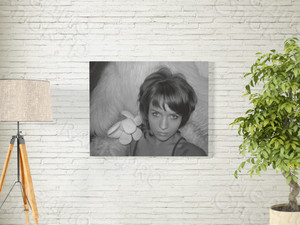 Фотокартина на холсте 40х30см «С мягкой игрушкой» — фото 1