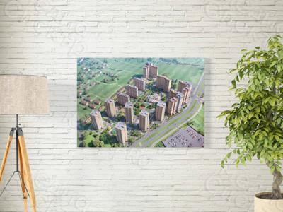 Фотокартина на холсте 120х80см Генплан «Брусилово» — фото