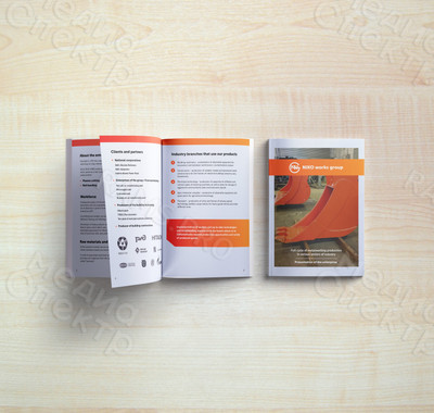 Презентация производственной компании «NIKO works group» буклет А5 на английском языке — фото