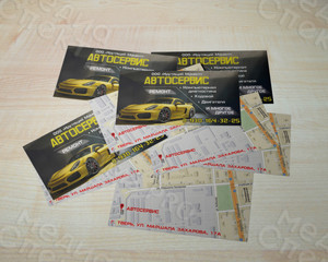 Визитка для автосервиса «Крутящий момент» — фото 2