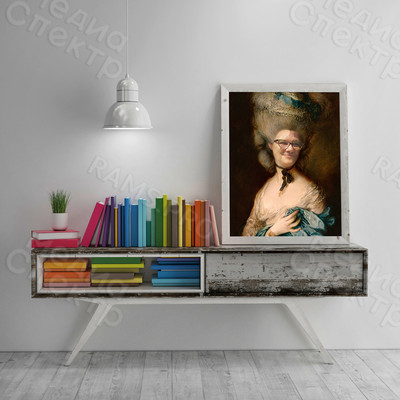 Фотокартина-монтаж на холсте 25х30см «Бабушка княгиня» — фото