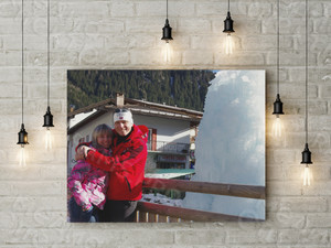 Фотокартина на холсте 60х40см «Зима в горах» — фото 1