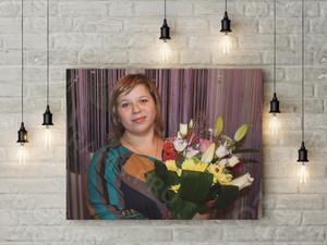 Фотокартина на холсте 80х60см «Юбиляр 35 лет» — фото 1