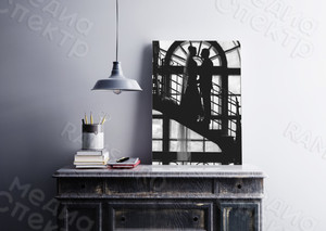 Фотокартина на холсте 40х60см «Свадьба на лестнице» — фото 1