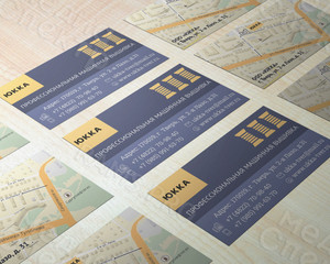 Визитка со схемой проезда «Юкка» — фото 1