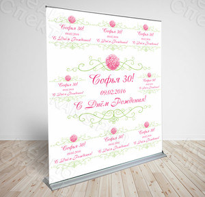 Press Wall 2х1.8м «С Днём рождения, Софья!» — фото 1