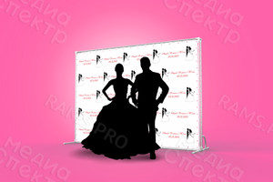 Press Wall 3х2.2м на свадьбу Роману и Юлии — фото 2