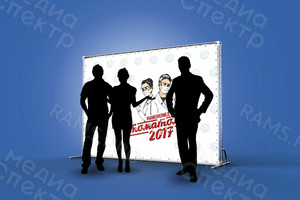 Press Wall 3х2.2м на выпускной вечер «Стоматологи 2017» — фото 3