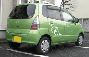 Трафарет-наклейка фигурная для нанесения рисунка на кузов автомобиля — фото 1