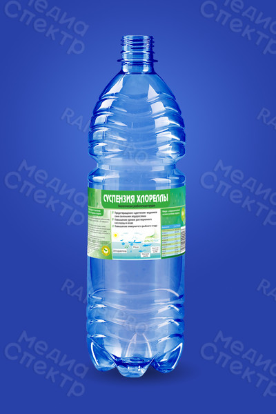 Этикетки на тару 1 литр, 5 литров «Суспензия хлореллы» — фото