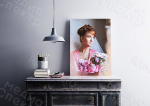 Фотокартина на холсте 60х80см «В шикарном свадебном платье» — фото 1